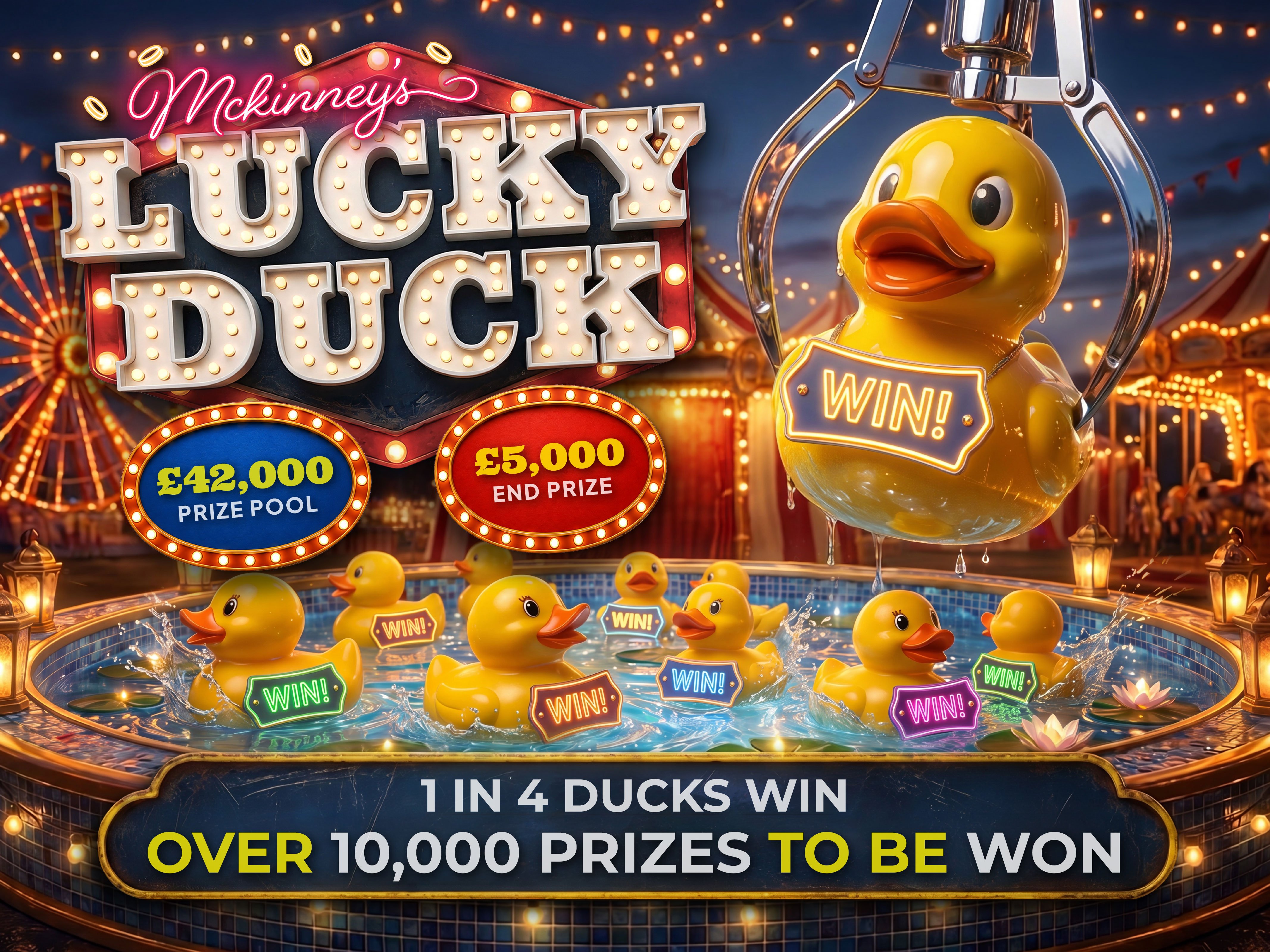 Lucky Duck - £42k Prize Pool - £5k End Prize